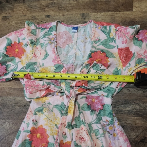 Old Navy Floral Maxi Wrap Dress Size XS - Picture 5 of 8
